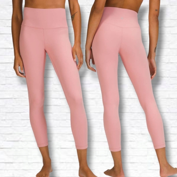 lululemon athletica Pants - SOLD 🌟Lululemon Align High-Rise Crop Pant Leggings 25" in Pink Puff Size 14